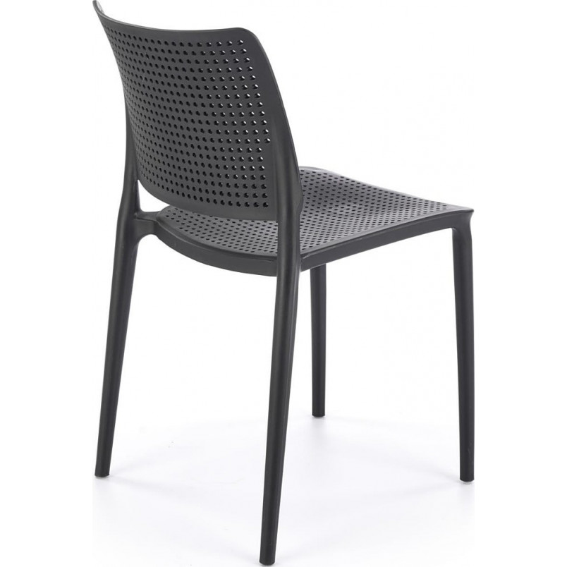 Polypropylene Dining Chair in Black