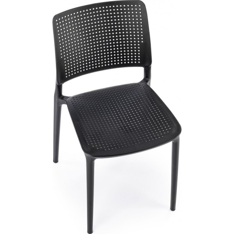 Polypropylene Dining Chair in Black