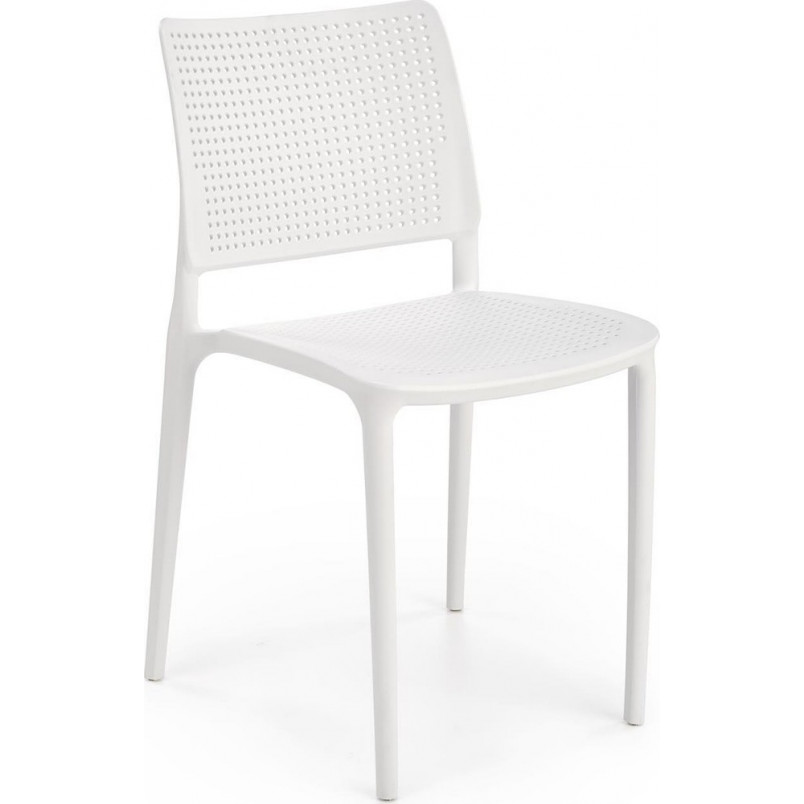 Polypropylene Dining Chair in White