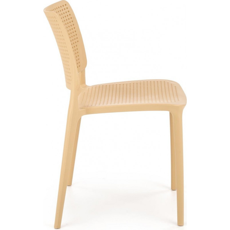 Polypropylene Dining Chair in Yellow