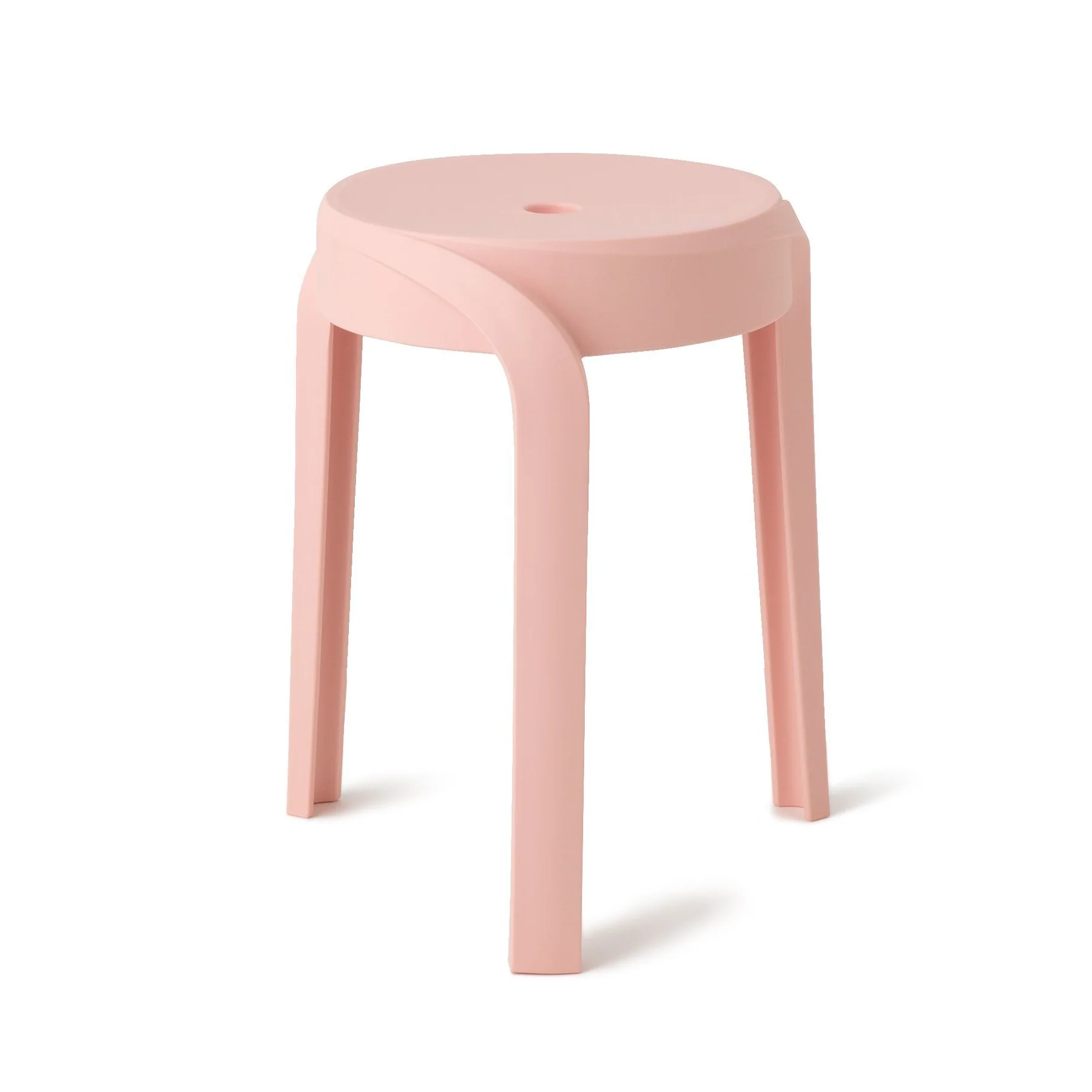 Pink Plastic Stool-PP Chair