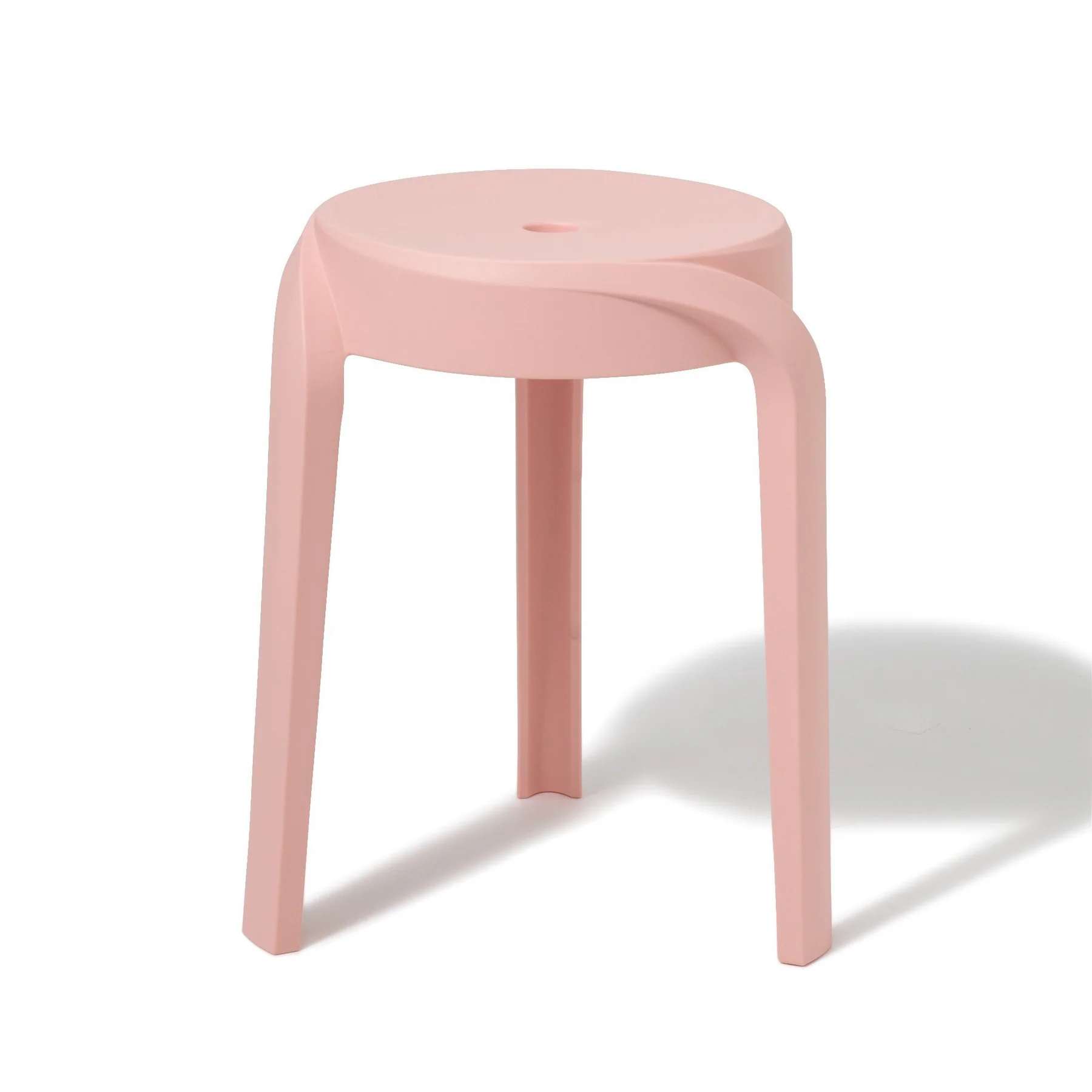 Pink Plastic Stool-PP Chair