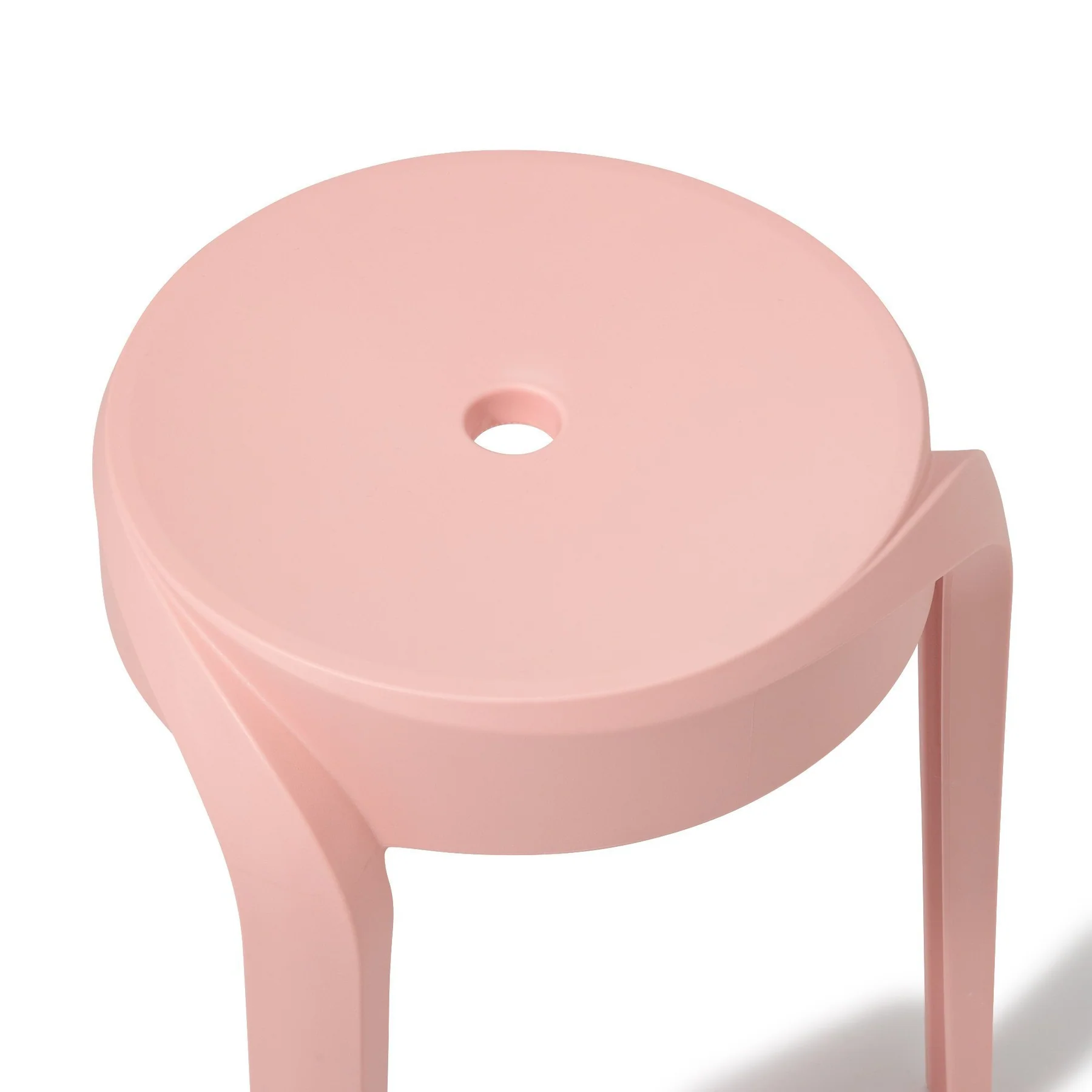 Pink Plastic Stool-PP Chair