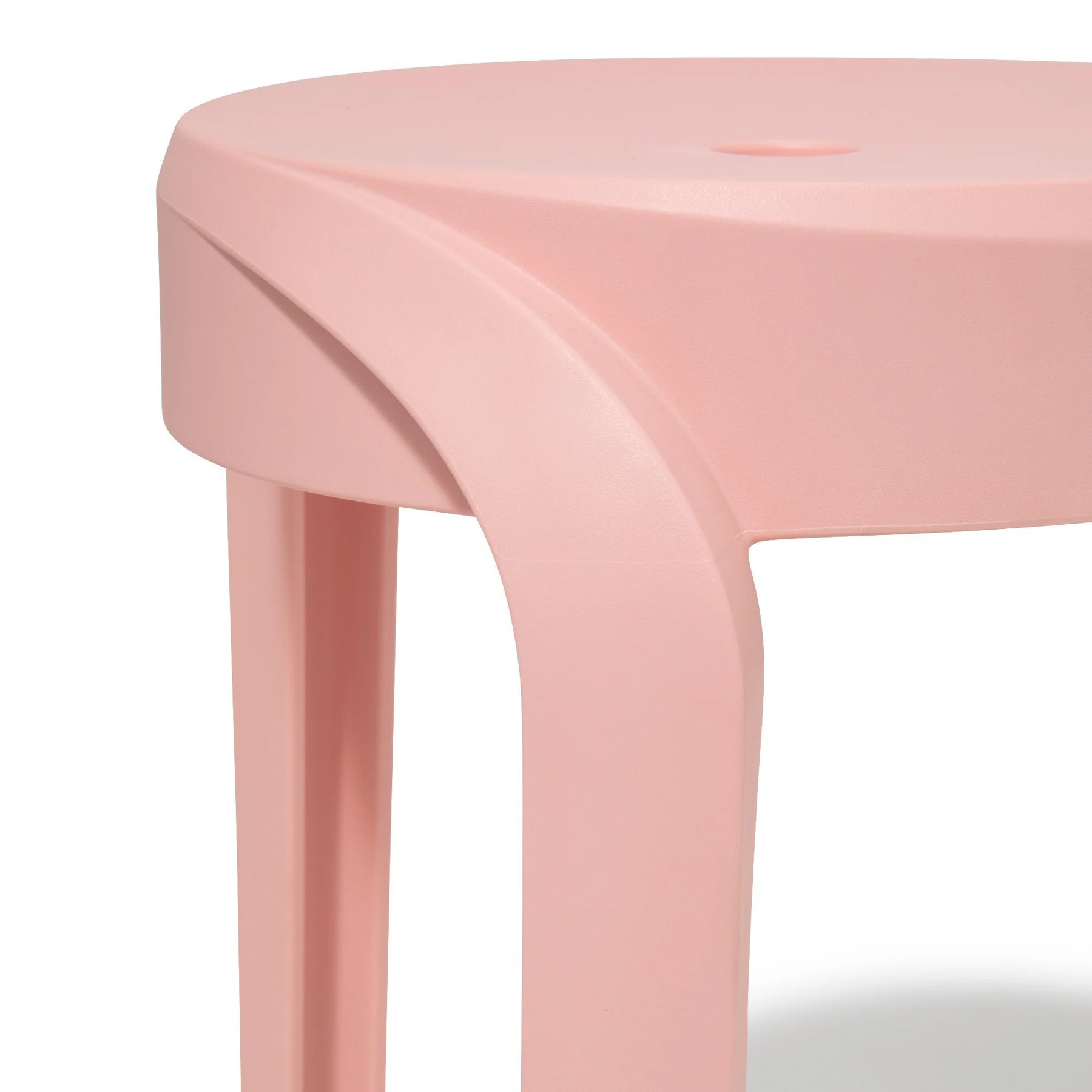 Pink Plastic Stool-PP Chair