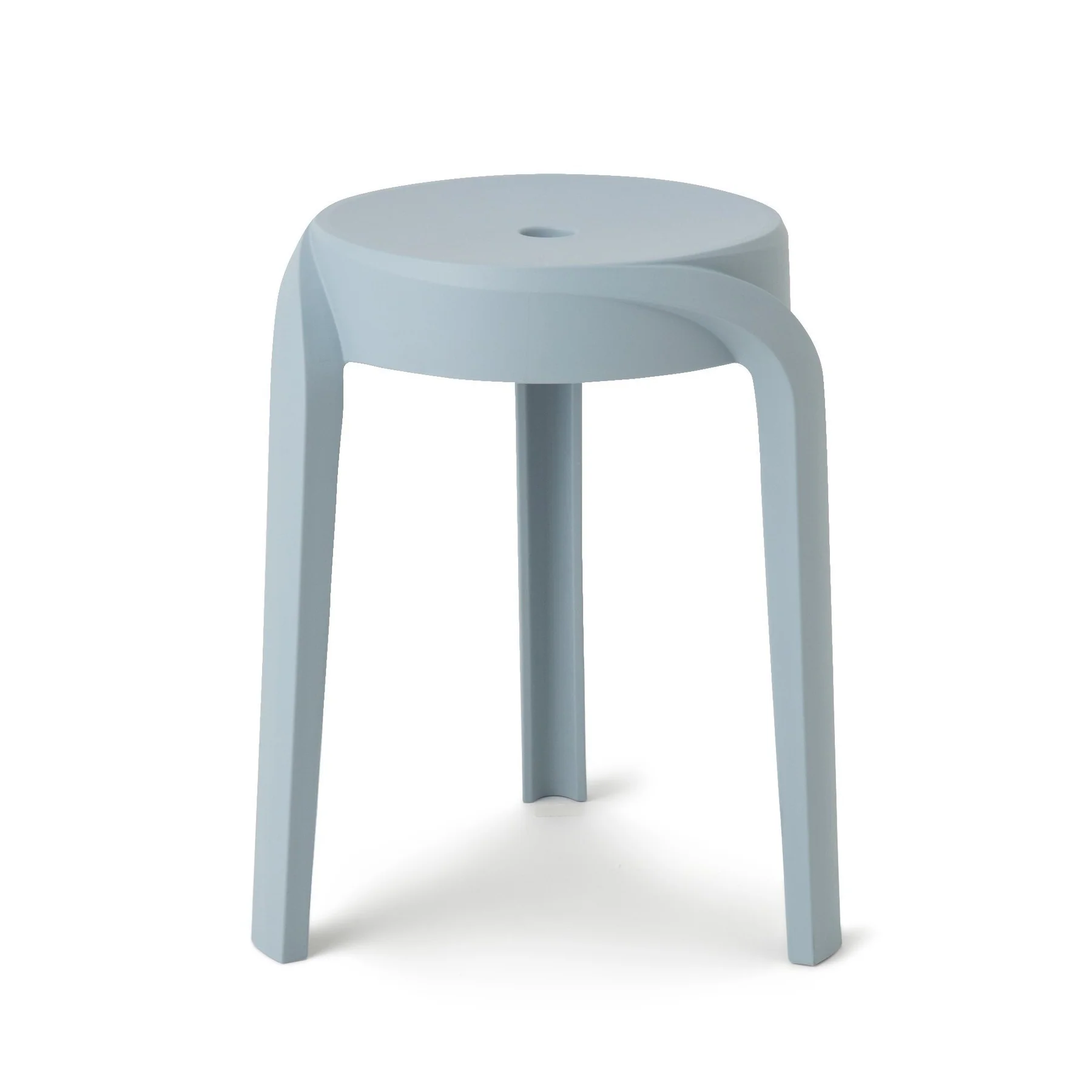 Haze Blue Plastic Stool-PP Chair