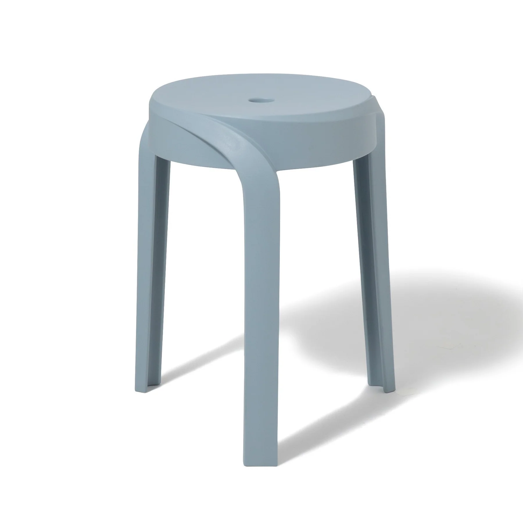 Haze Blue Plastic Stool-PP Chair