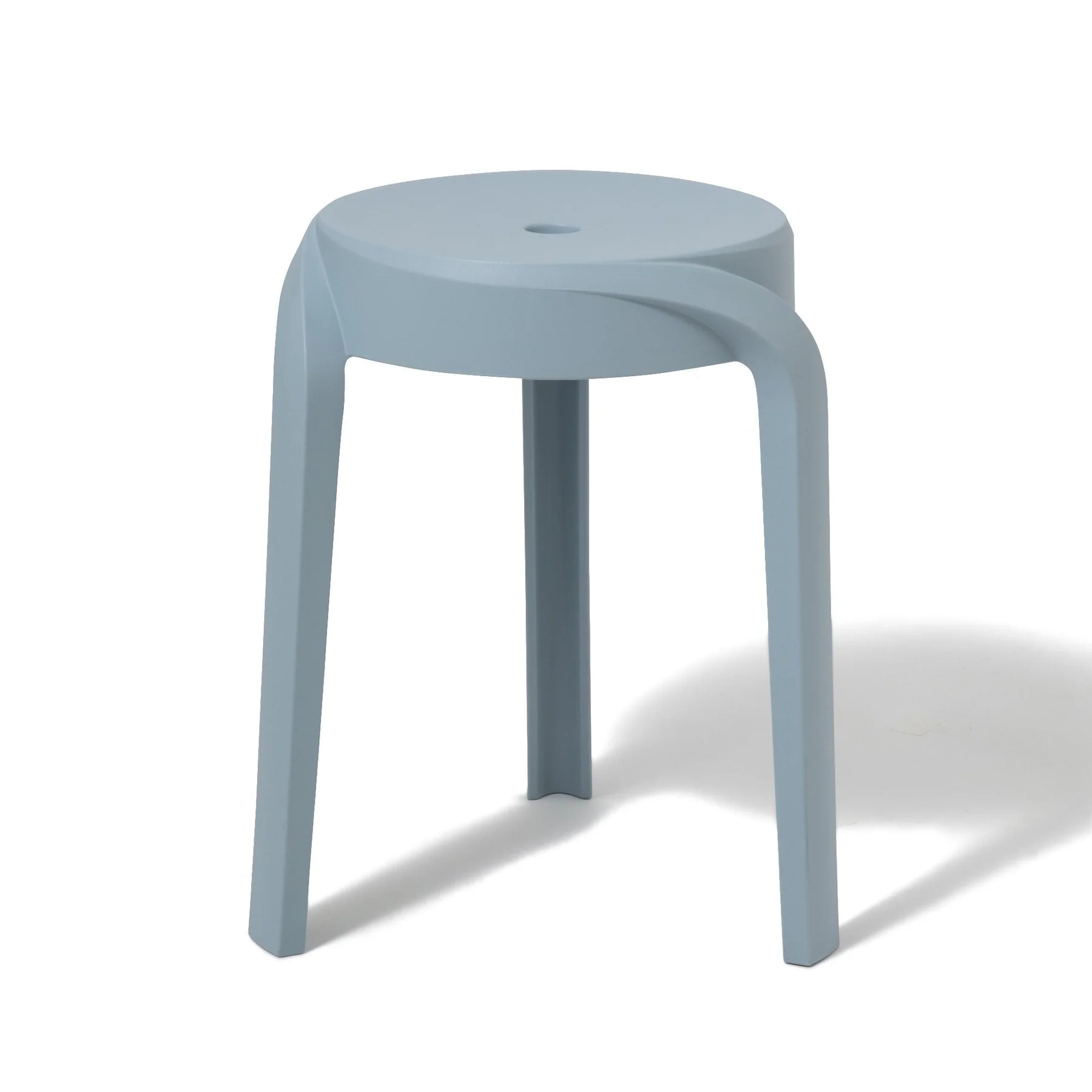 Haze Blue Plastic Stool-PP Chair
