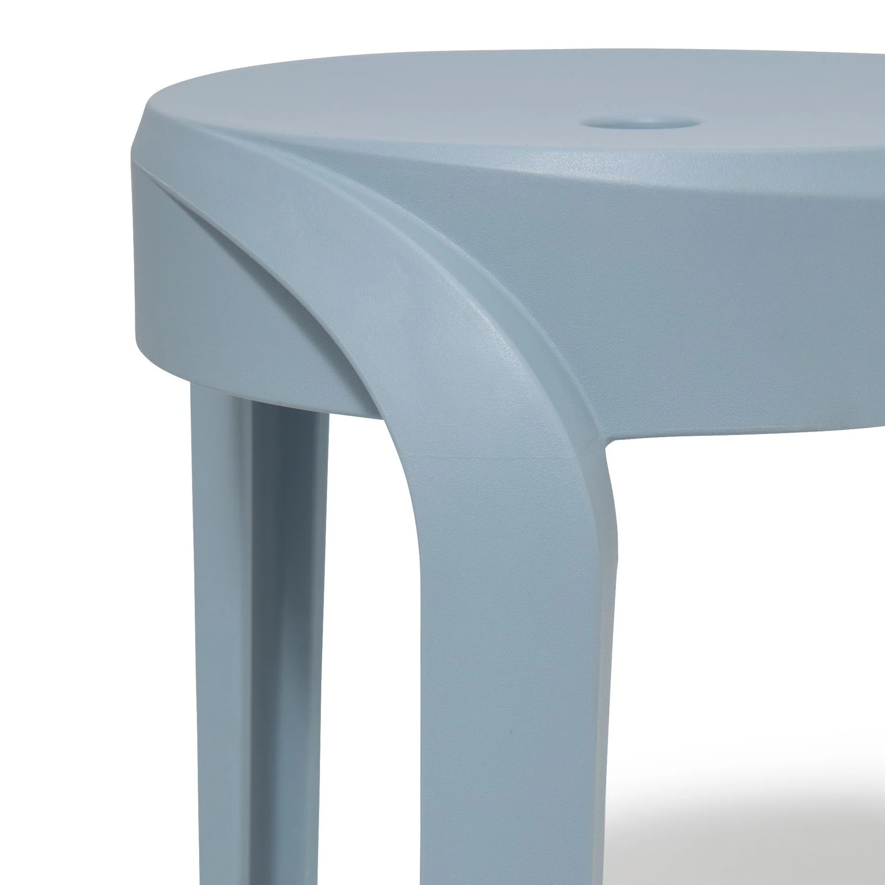 Haze Blue Plastic Stool-PP Chair