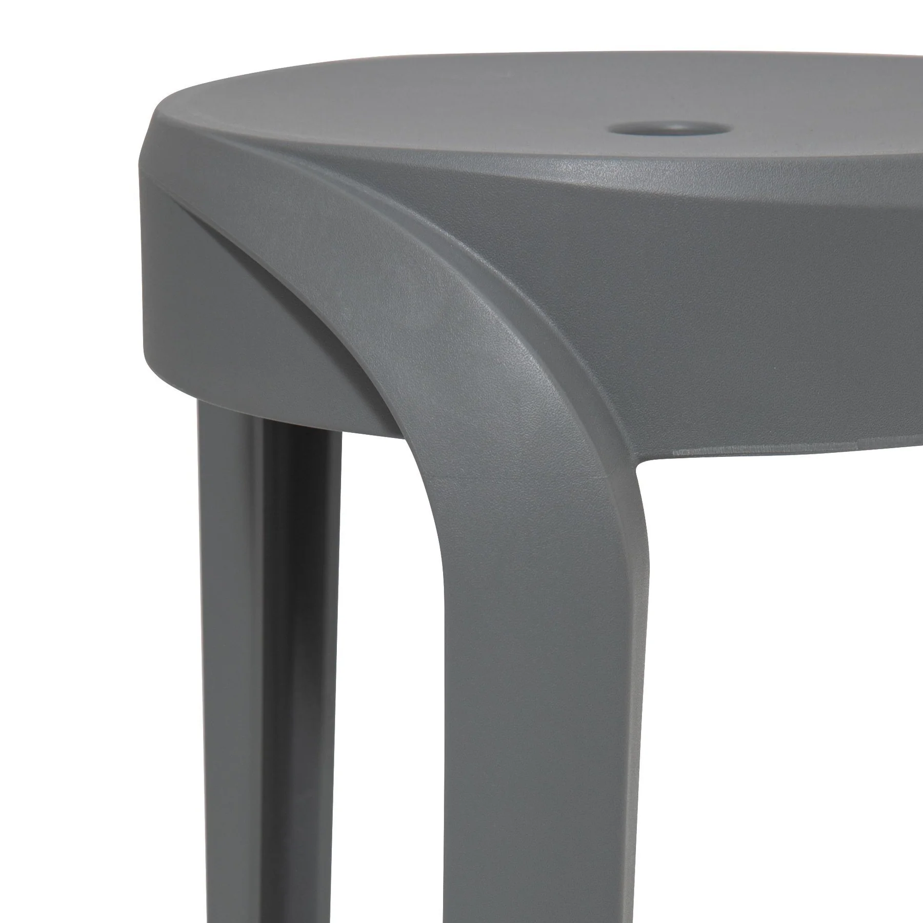 Dark Gray Plastic Stool-PP Chair