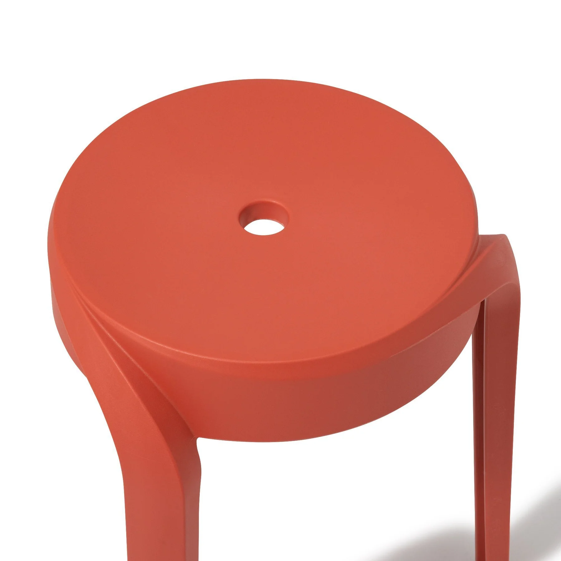 Brownish-red Plastic Stool-PP Chair