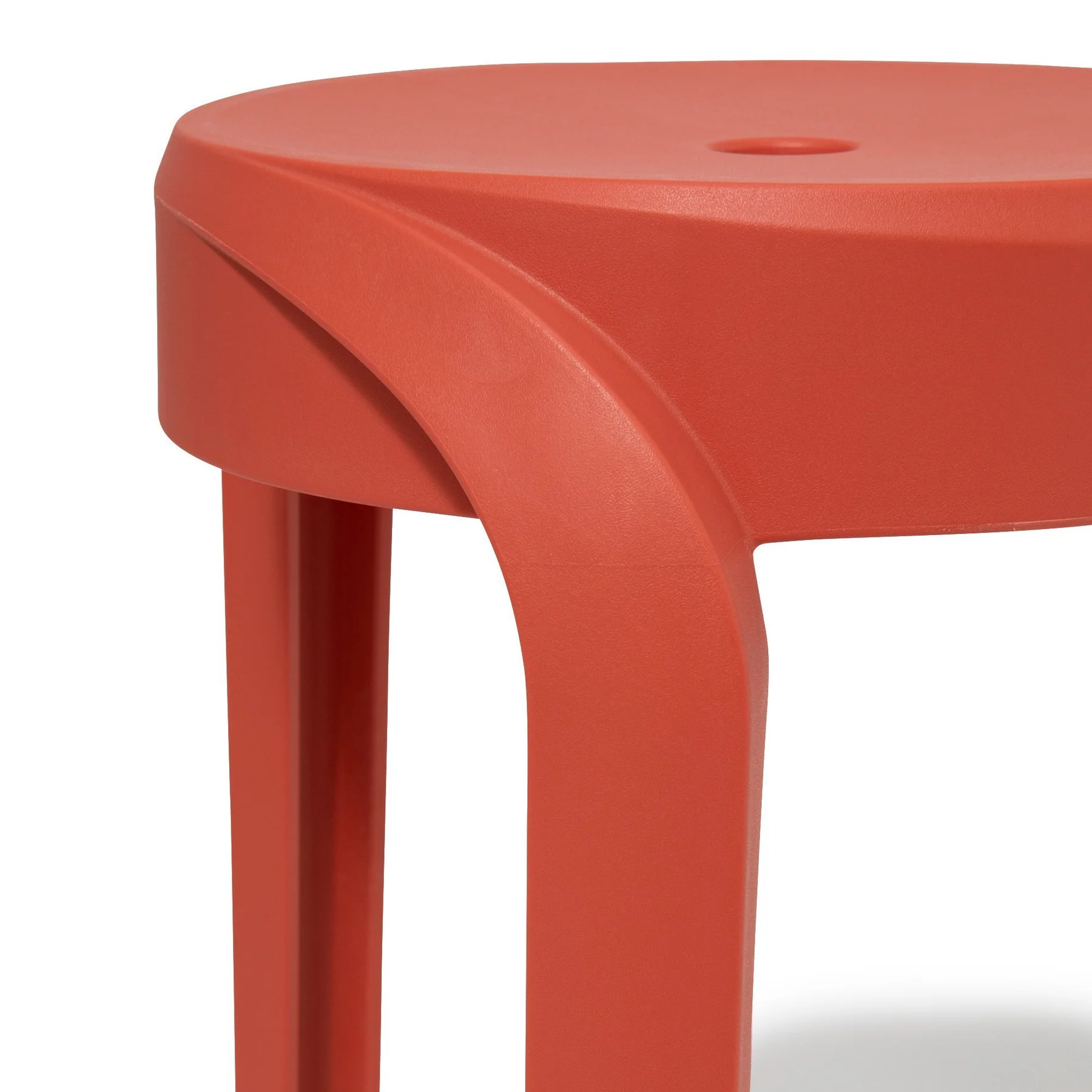 Brownish-red Plastic Stool-PP Chair