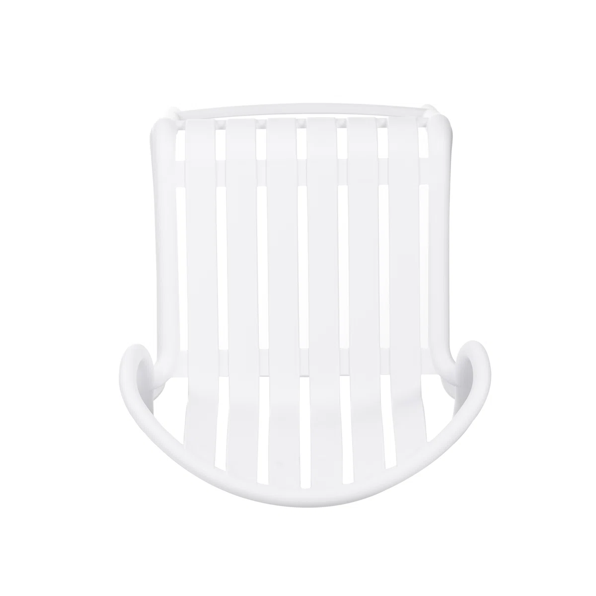 White Polypropylene Bar Stool – Modern & Durable Counter-Height Seating
