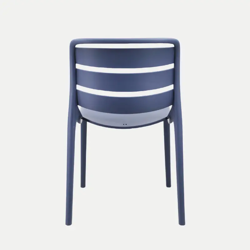 China Navy Blue Armless Plastic Chairs for Export – Durable, Stackable, Lightweight