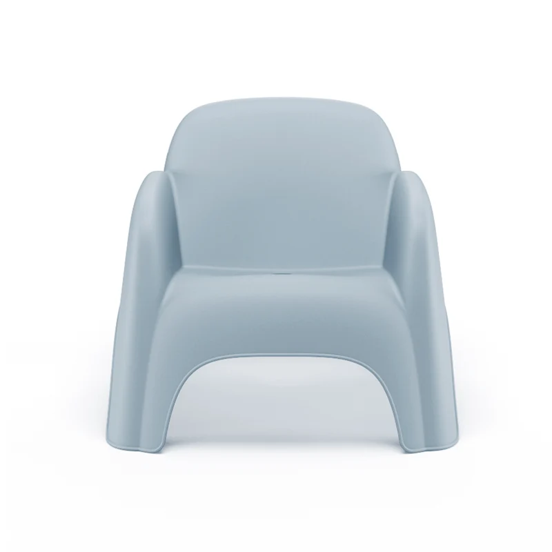 Modern PP Lounge Chair – One-Piece Plastic Outdoor Armchair