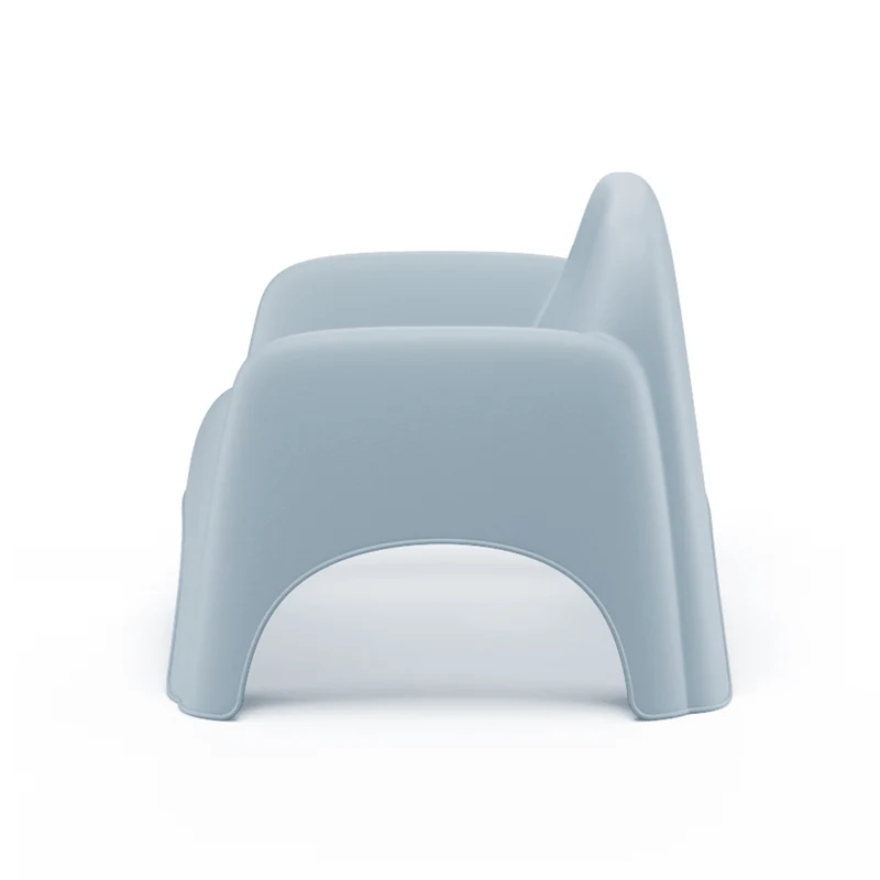 Modern PP Lounge Chair – One-Piece Plastic Outdoor Armchair