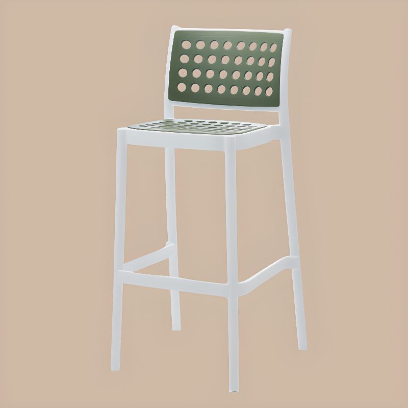 Olive Polypropylene Counter Stool-PP Chair