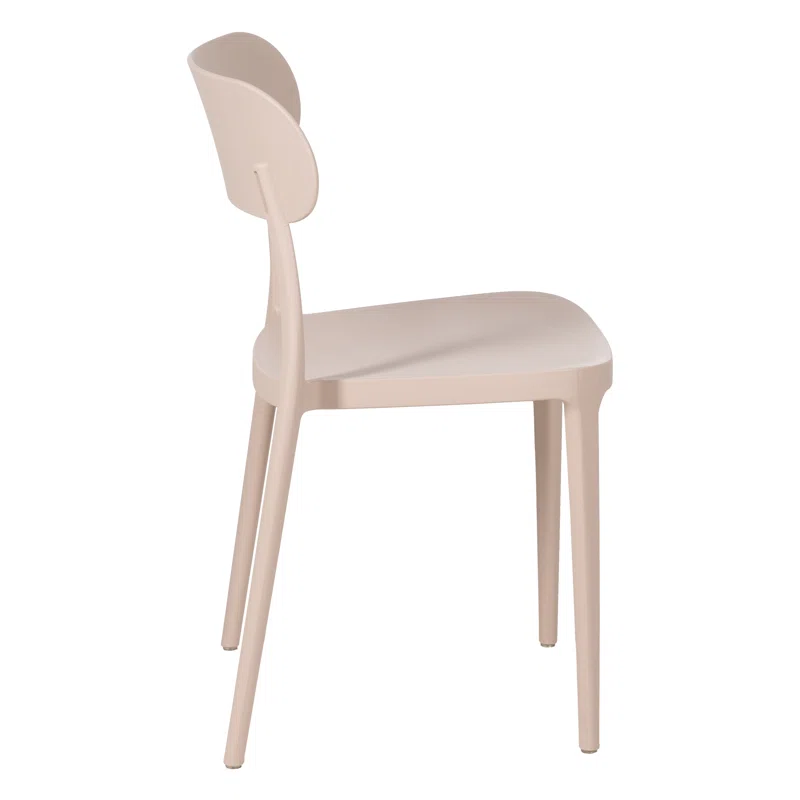 Taupe Plastic Side Chair-PP Chair