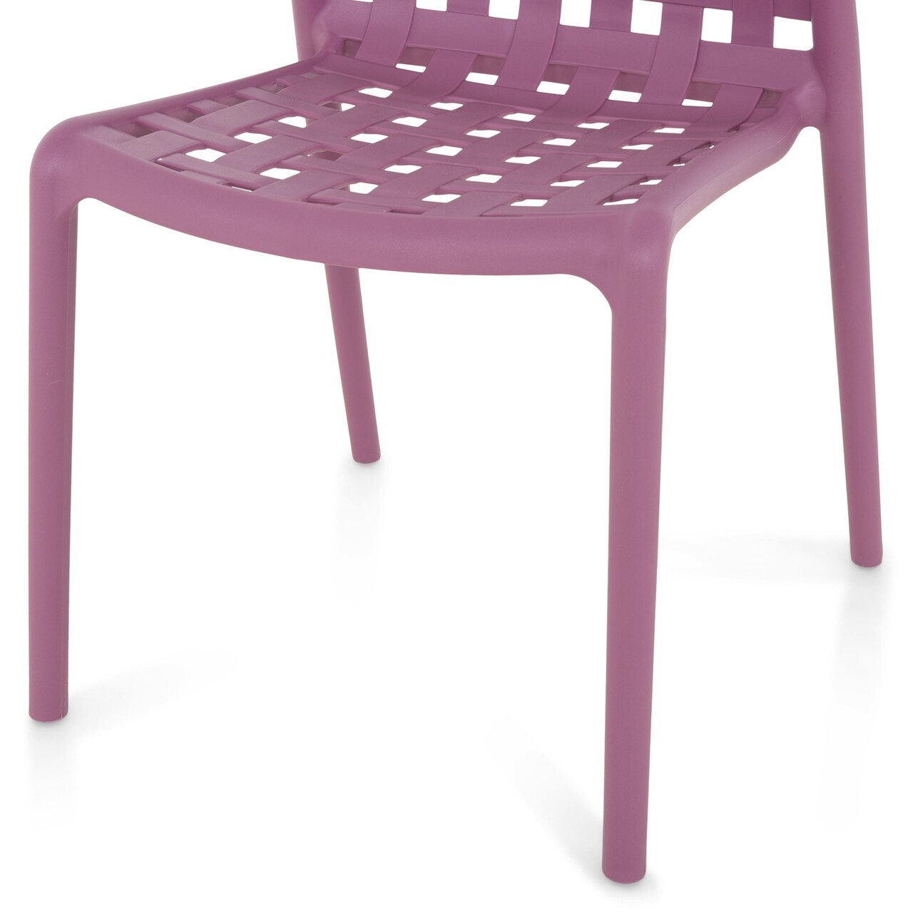 Purple Polypropylene Side Chair-PP Chair