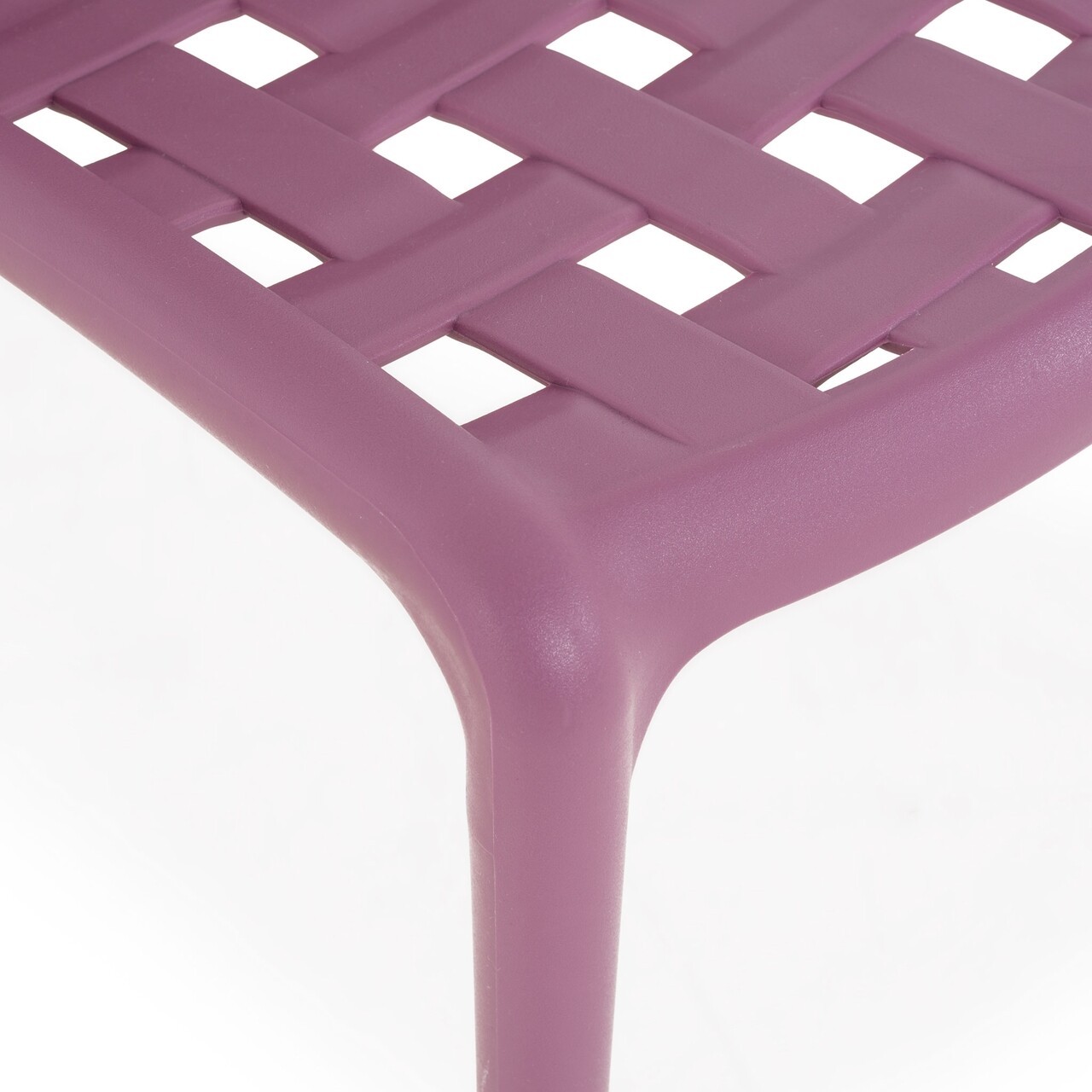 Purple Polypropylene Side Chair-PP Chair