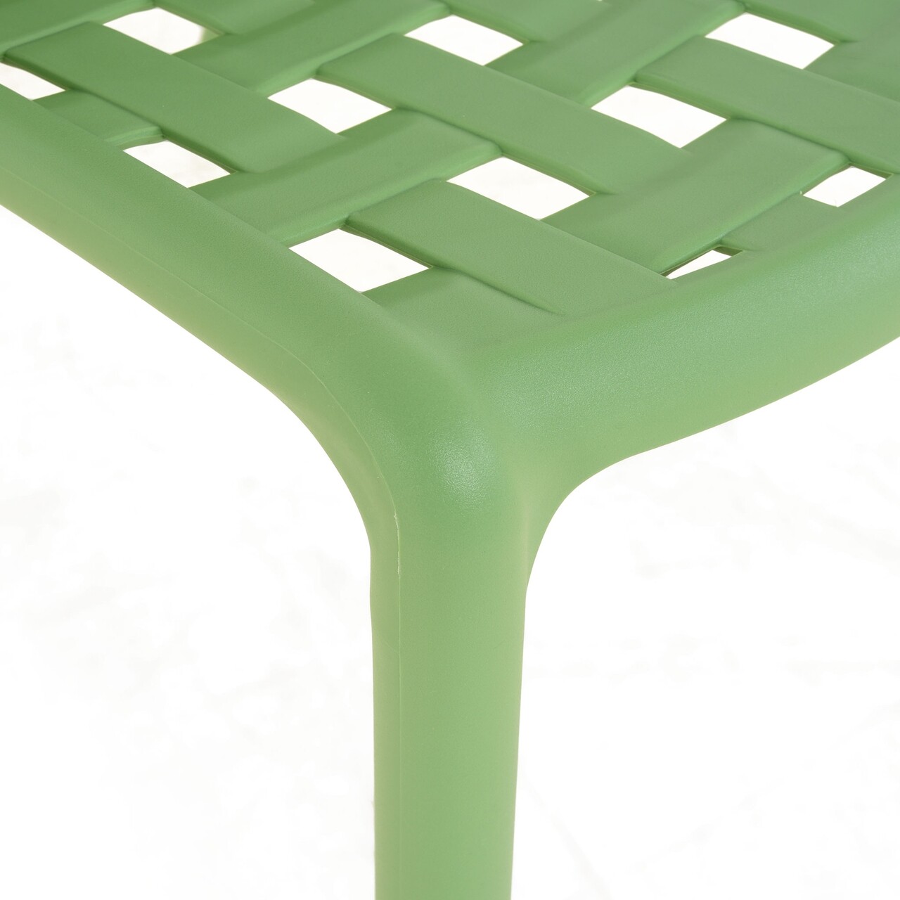 Green Polypropylene Side Chair-PP Chair