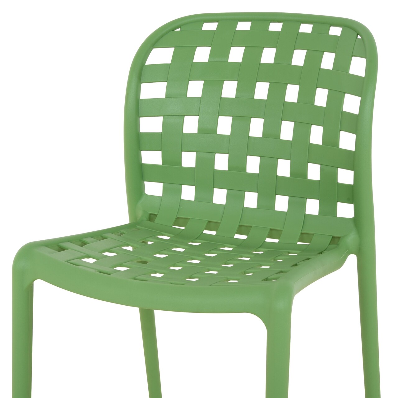 Green Polypropylene Side Chair-PP Chair