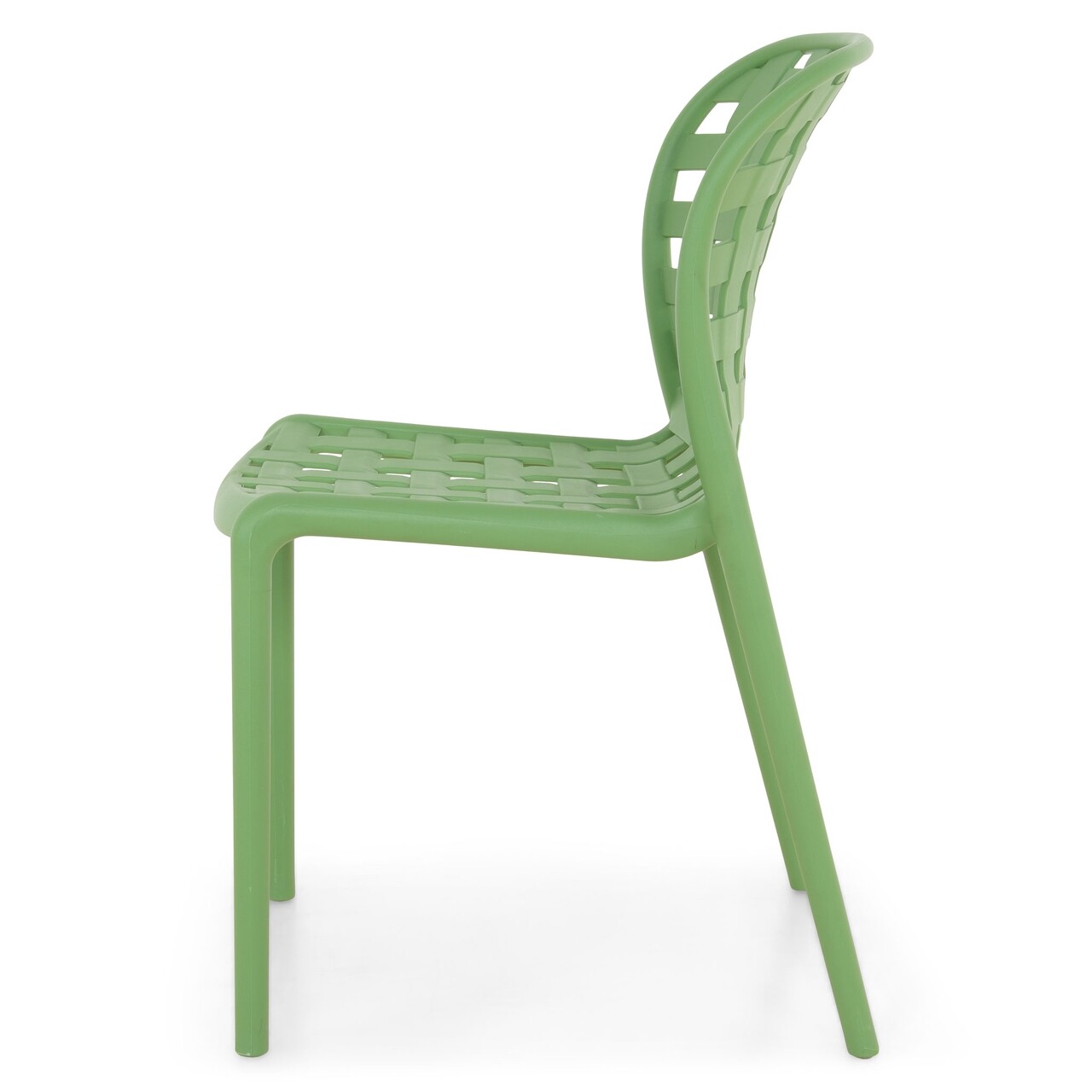 Green Polypropylene Side Chair-PP Chair
