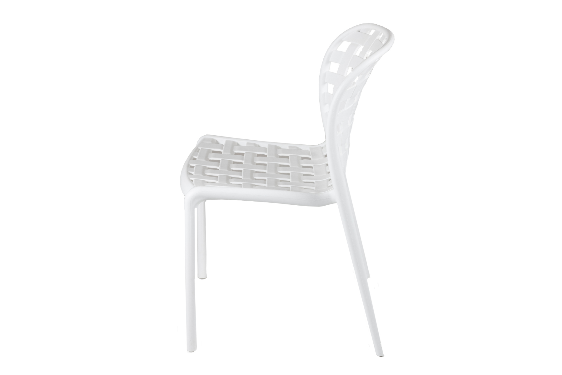 White Polypropylene Side Chair-PP Chair