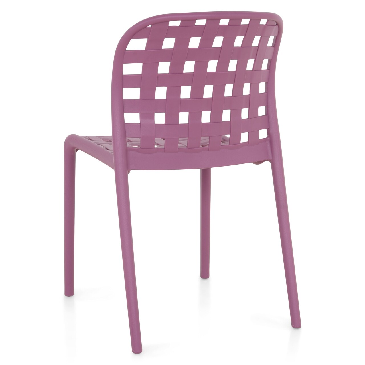 Purple Polypropylene Side Chair-PP Chair