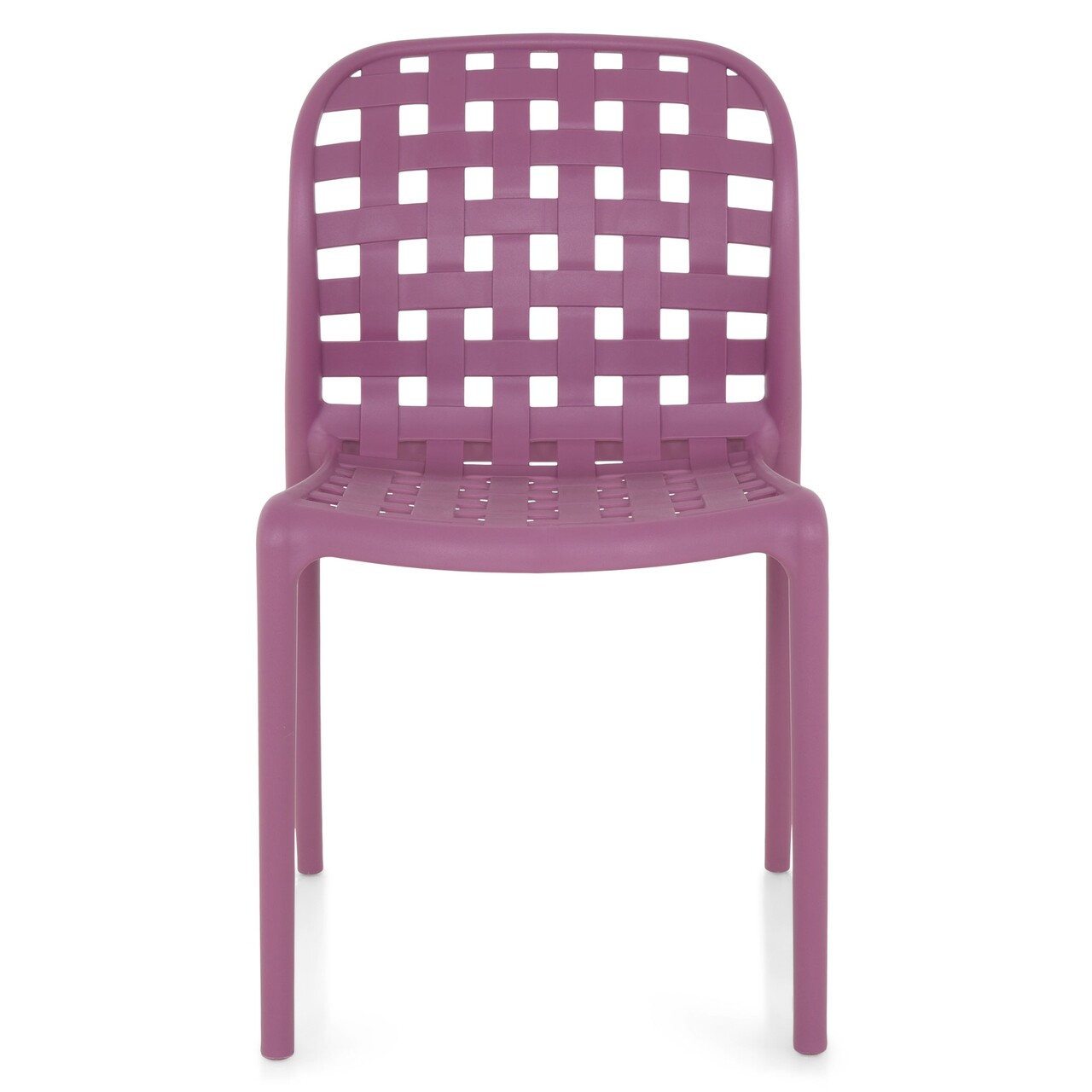 Purple Polypropylene Side Chair-PP Chair