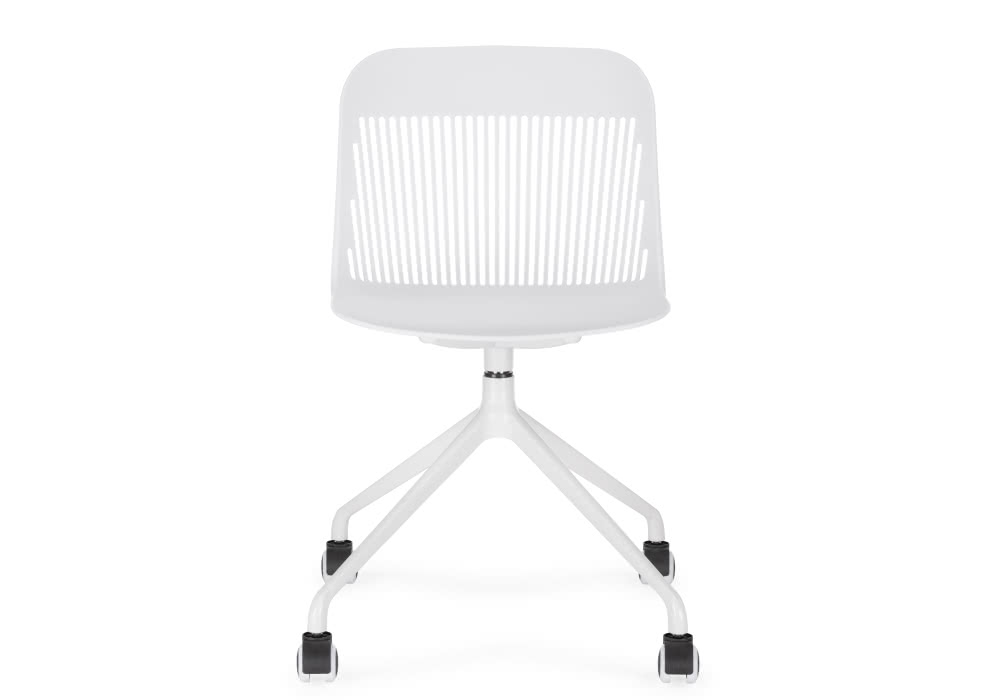 White Plastic Office Desk Chair-PP Chair