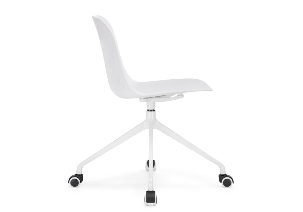 White Plastic Office Desk Chair-PP Chair
