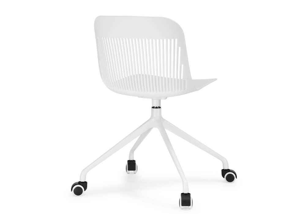 White Plastic Office Desk Chair-PP Chair