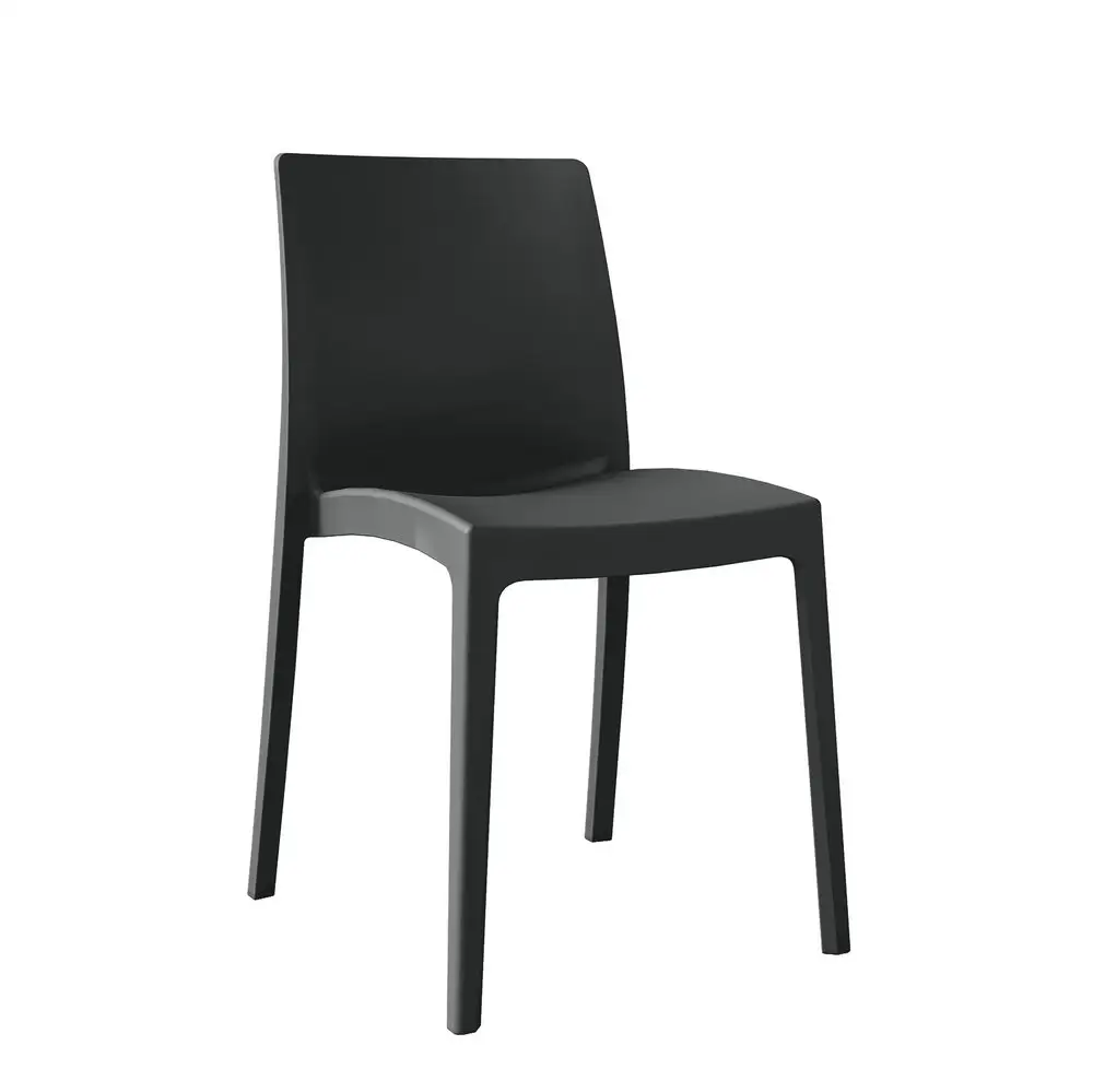 Black Stackable Plastic Chair-PP Chair