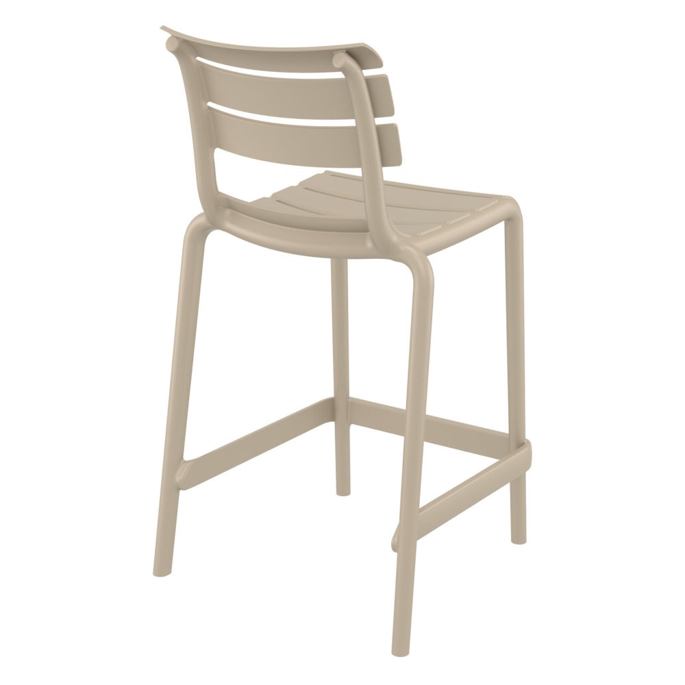 Helen Counter Height Bar Stool In Taupe-PP Chair