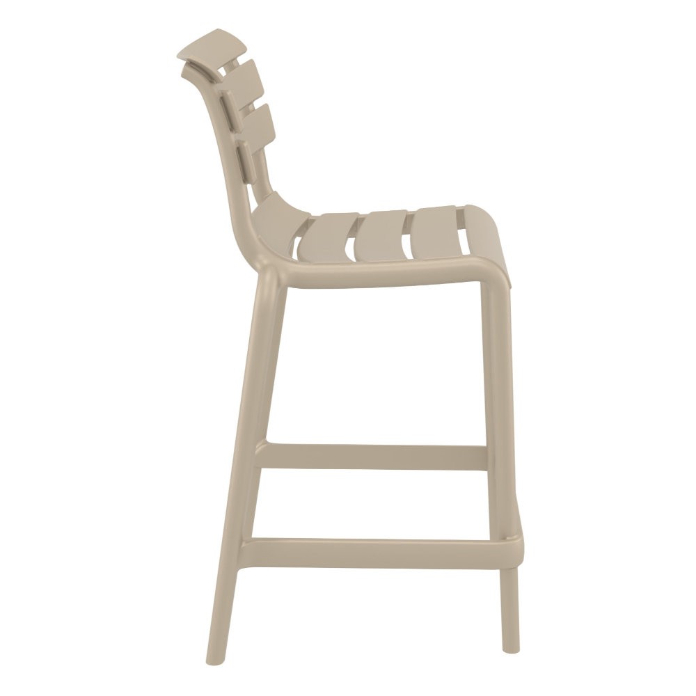 Helen Counter Height Bar Stool In Taupe-PP Chair