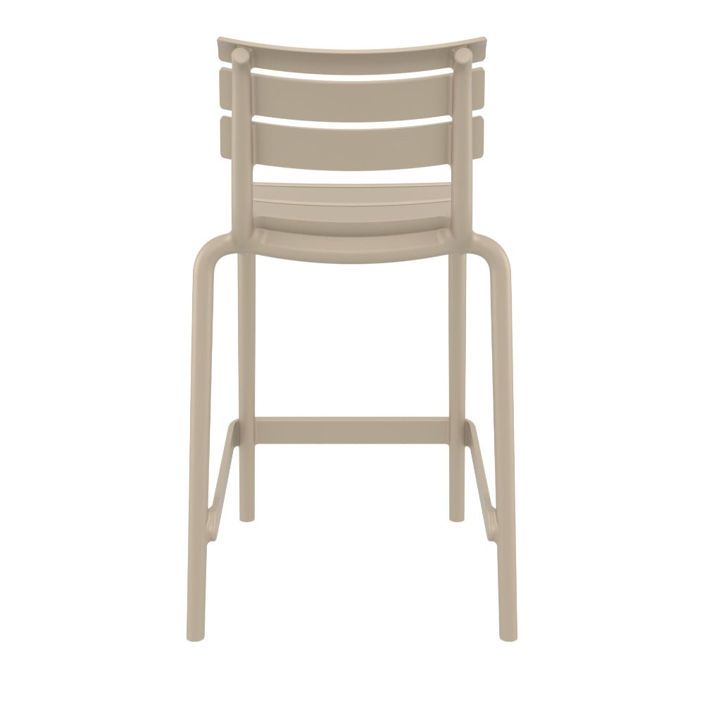 Helen Counter Height Bar Stool In Taupe-PP Chair