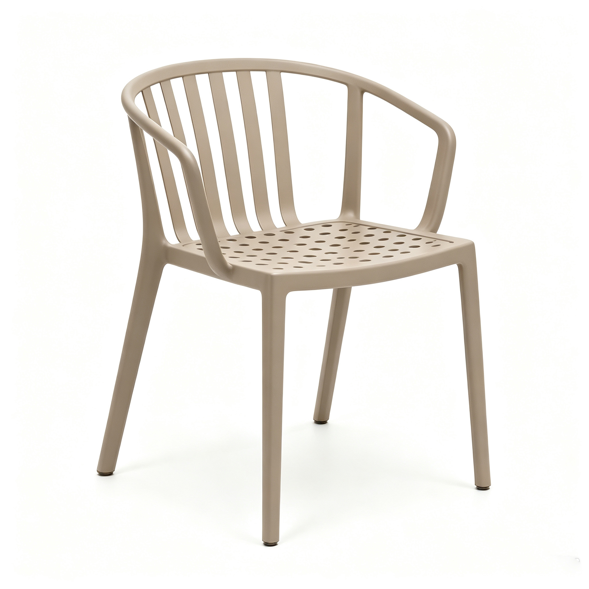 Premium PP Monobloc Armchair, Stackable Outdoor Dining Chair for Hospitality & Commercial Use