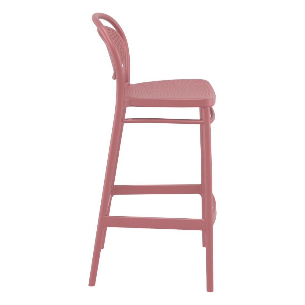 Marcel Bar Stool Burgundy-PP Chair
