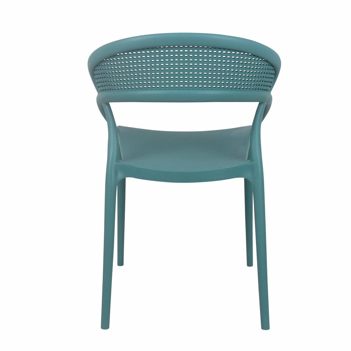 Deep Green Plastic Armchair-PP Chair