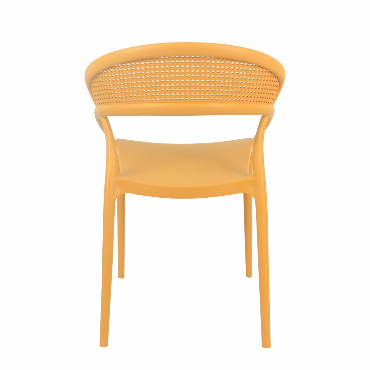 Mustard Plastic Armchair-PP Chair