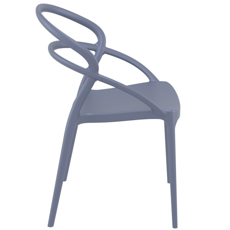 Cheap Grey Plastic Armchair-PP Chair