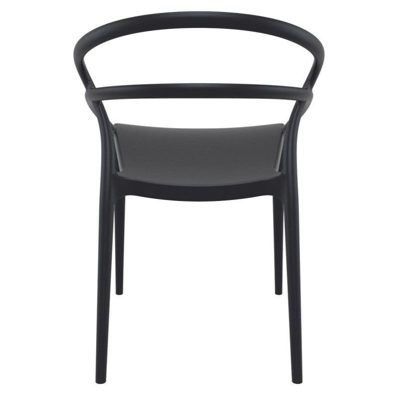 Cheap Black Plastic Armchair-PP Chair