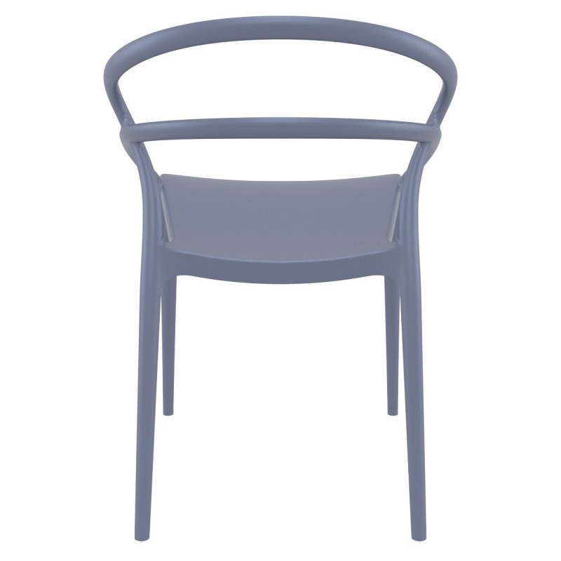 Cheap Grey Plastic Armchair-PP Chair