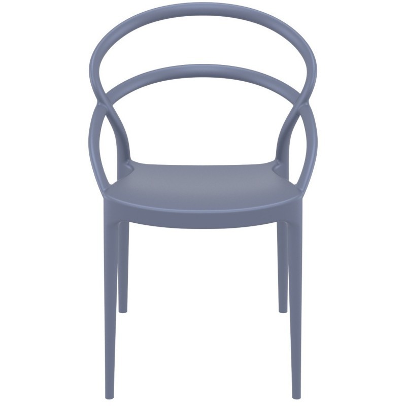 Cheap Grey Plastic Armchair-PP Chair