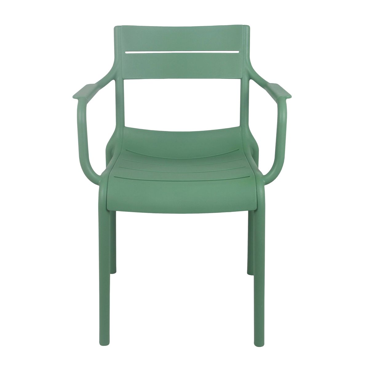 Stackable Green Plastic Armchair – Durable, Ergonomic & Space-Saving Seating for Indoor/Outdoor Use