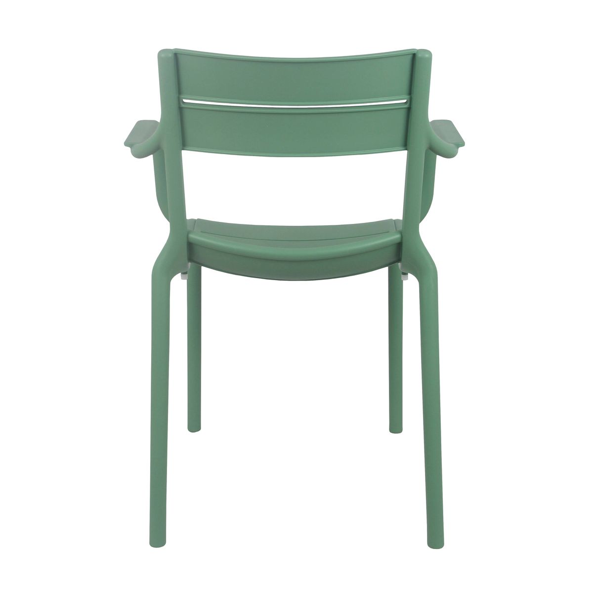 Stackable Green Plastic Armchair – Durable, Ergonomic & Space-Saving Seating for Indoor/Outdoor Use