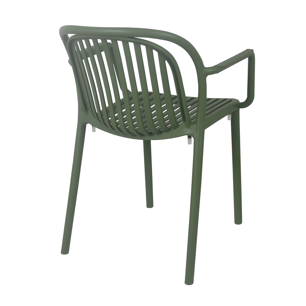 Green Plastic Outdoor Armchair-PP Chair