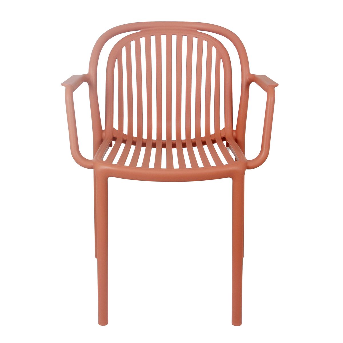 Orange Plastic Outdoor Armchair-PP Chair