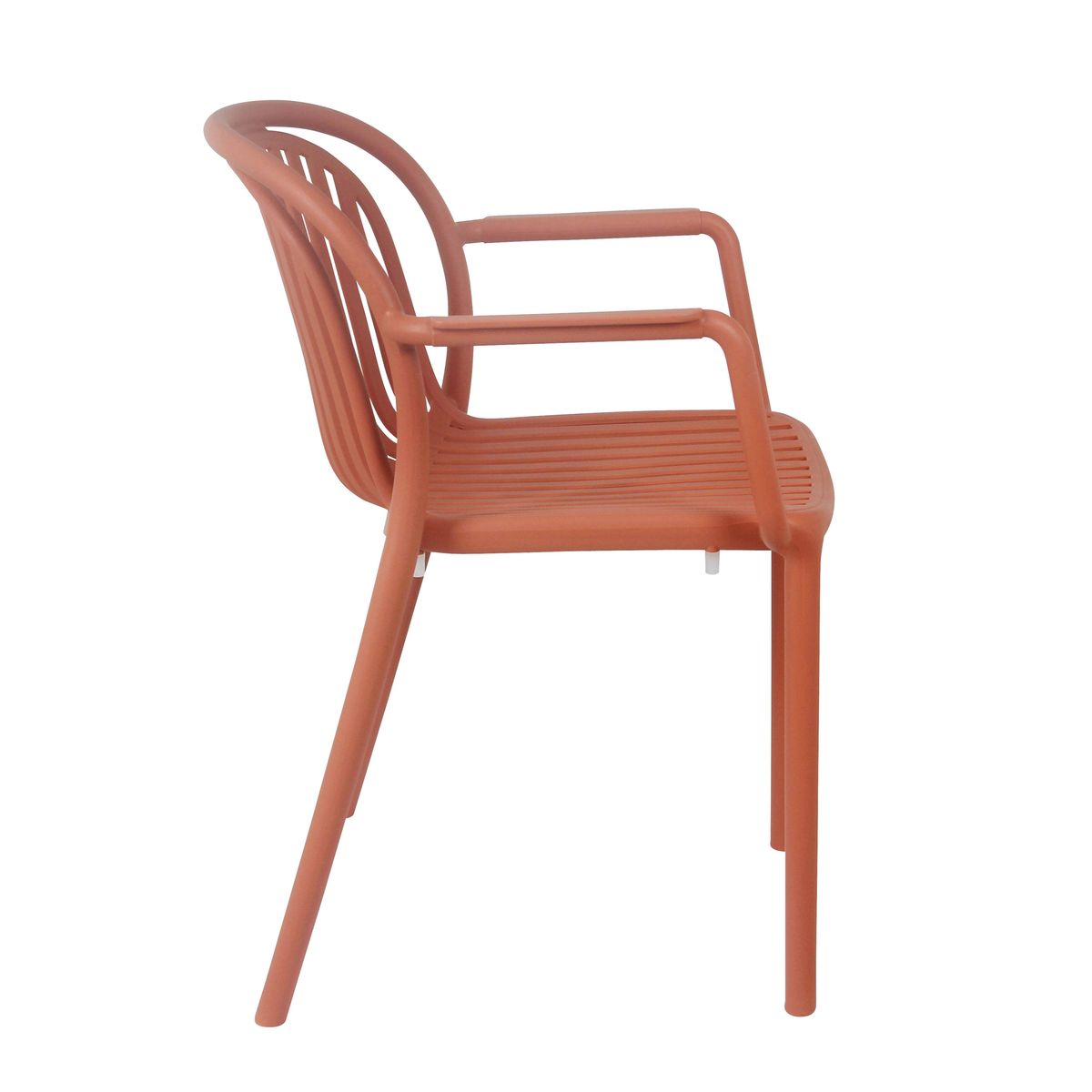 Orange Plastic Outdoor Armchair-PP Chair