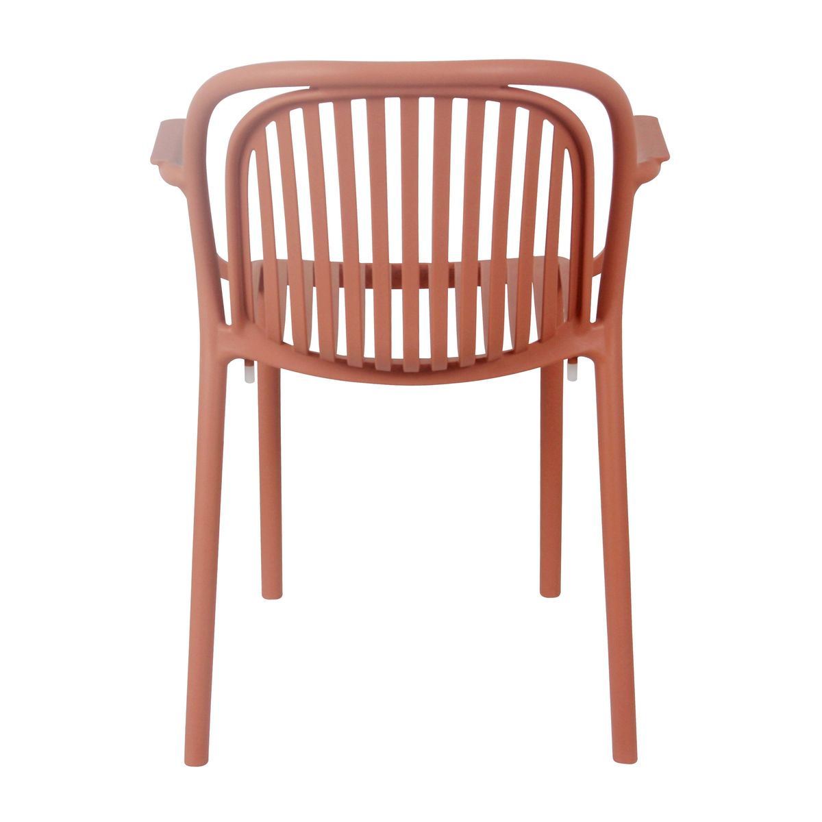 Orange Plastic Outdoor Armchair-PP Chair